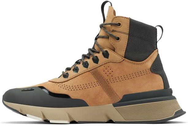 imageSorel Mens Kinetic Rush MID WP Sneaker Waterproof Suede SneakersTawny Buff Sandy Tan