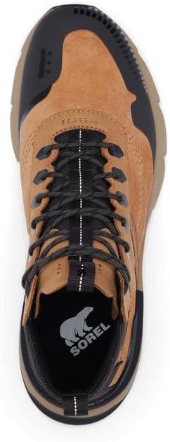 imageSorel Mens Kinetic Rush MID WP Sneaker Waterproof Suede SneakersTawny Buff Sandy Tan