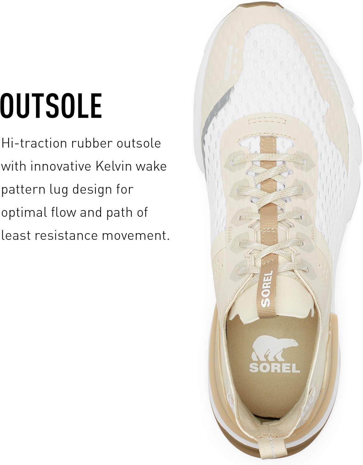 imageSorel Mens Kinetic Rush Mesh SneakerFawn White