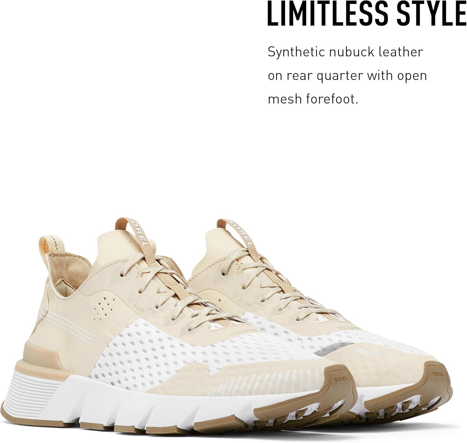 imageSorel Mens Kinetic Rush Mesh SneakerFawn White