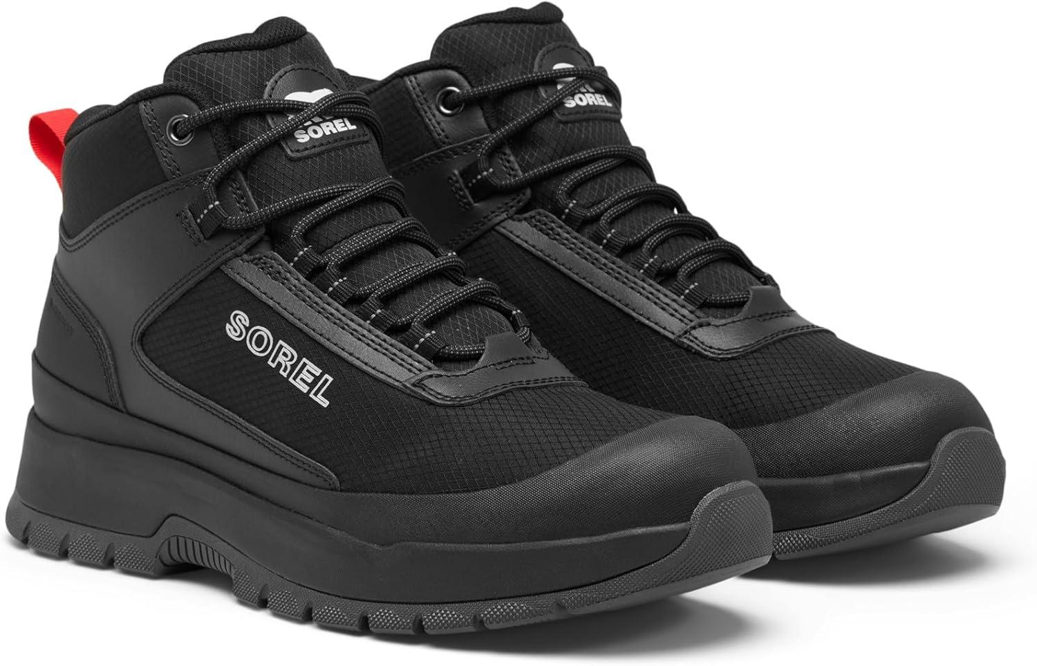 imageSorel Mens Outing Nw Sneaker Mid WaterproofBlackBlack