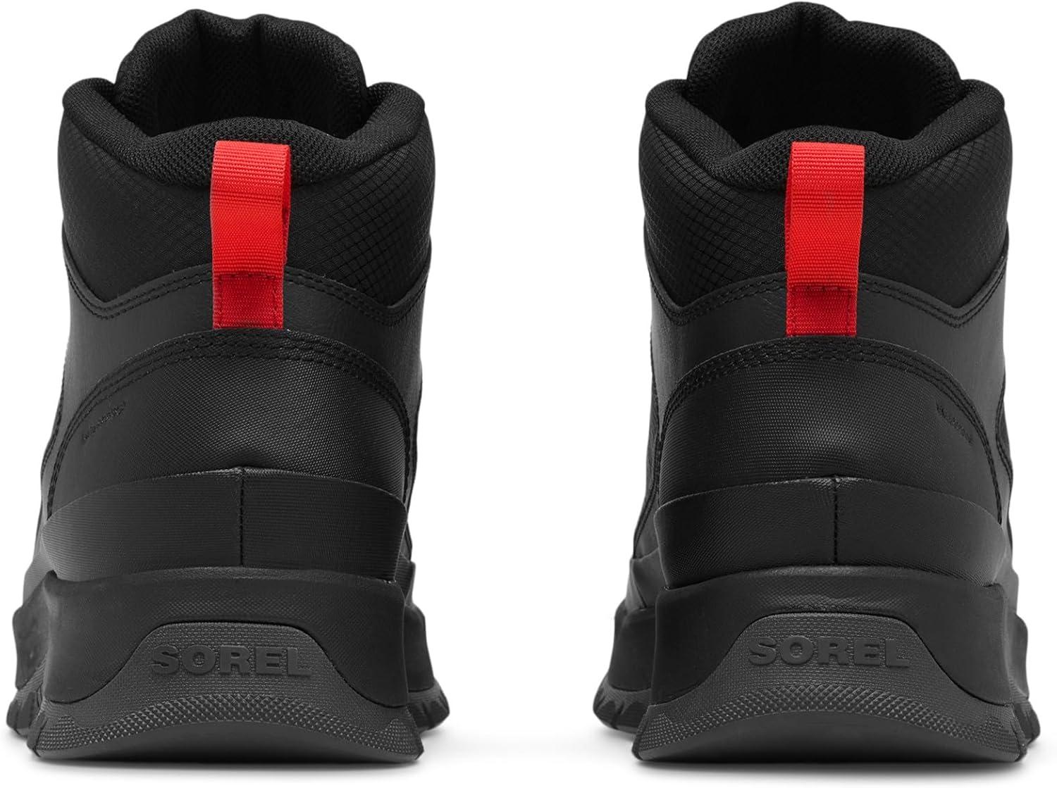 imageSorel Mens Outing Nw Sneaker Mid WaterproofBlackBlack