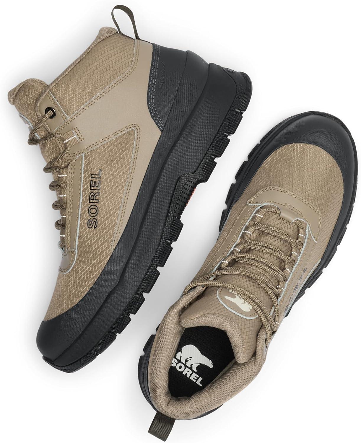 imageSorel Mens Outing Nw Sneaker Mid WaterproofKhaki IIJet