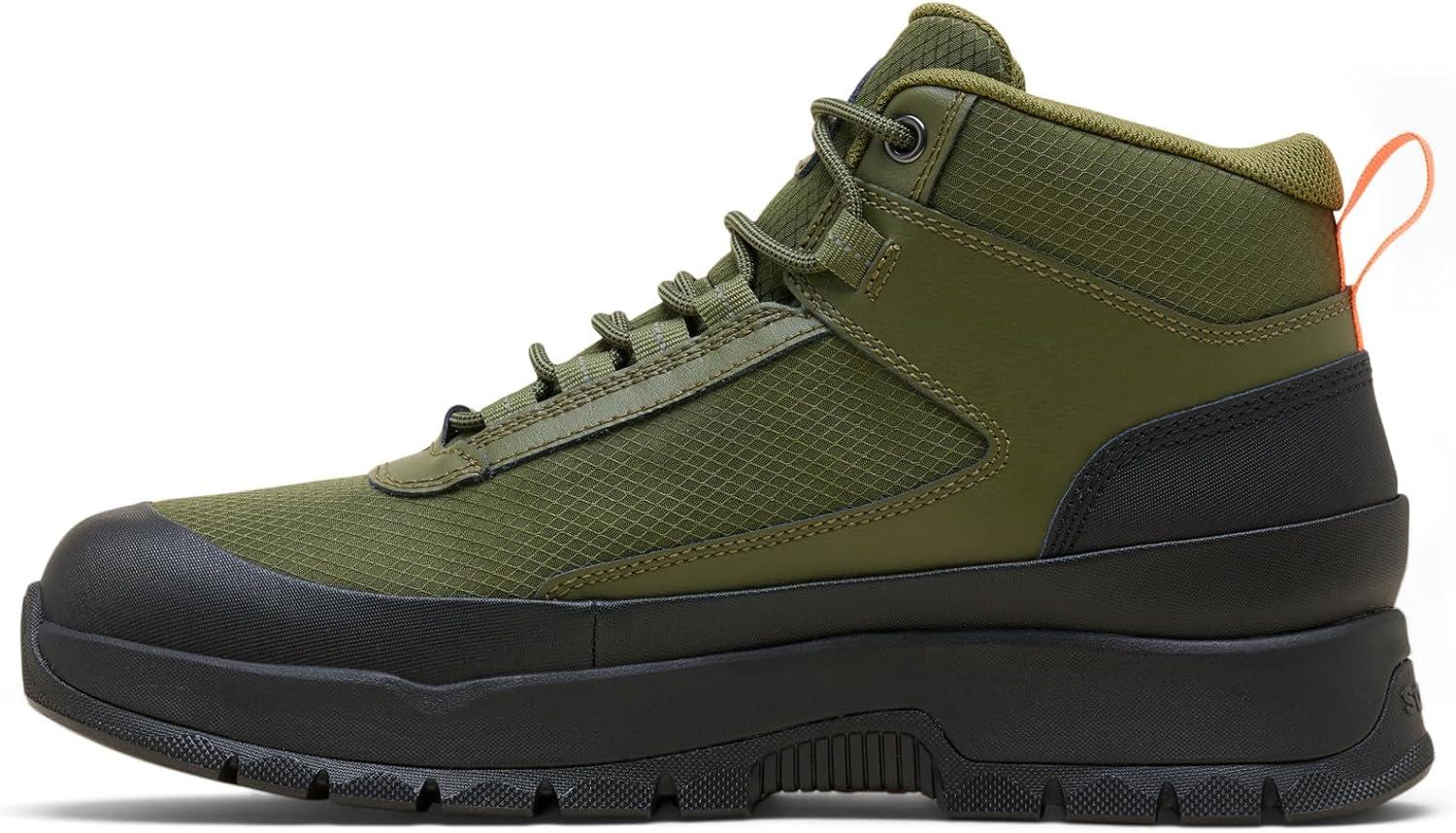 imageSorel Mens Outing Nw Sneaker Mid WaterproofUtility GreenBlack