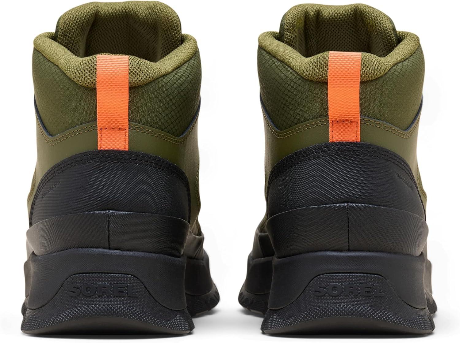 imageSorel Mens Outing Nw Sneaker Mid WaterproofUtility GreenBlack