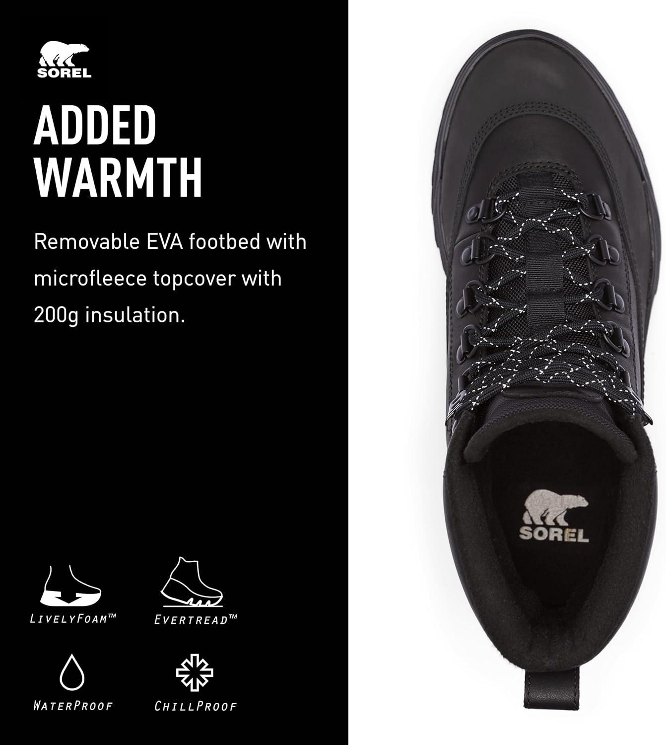 imageSorel Mens Scout 87 Pro Waterproof BootsBlack Black