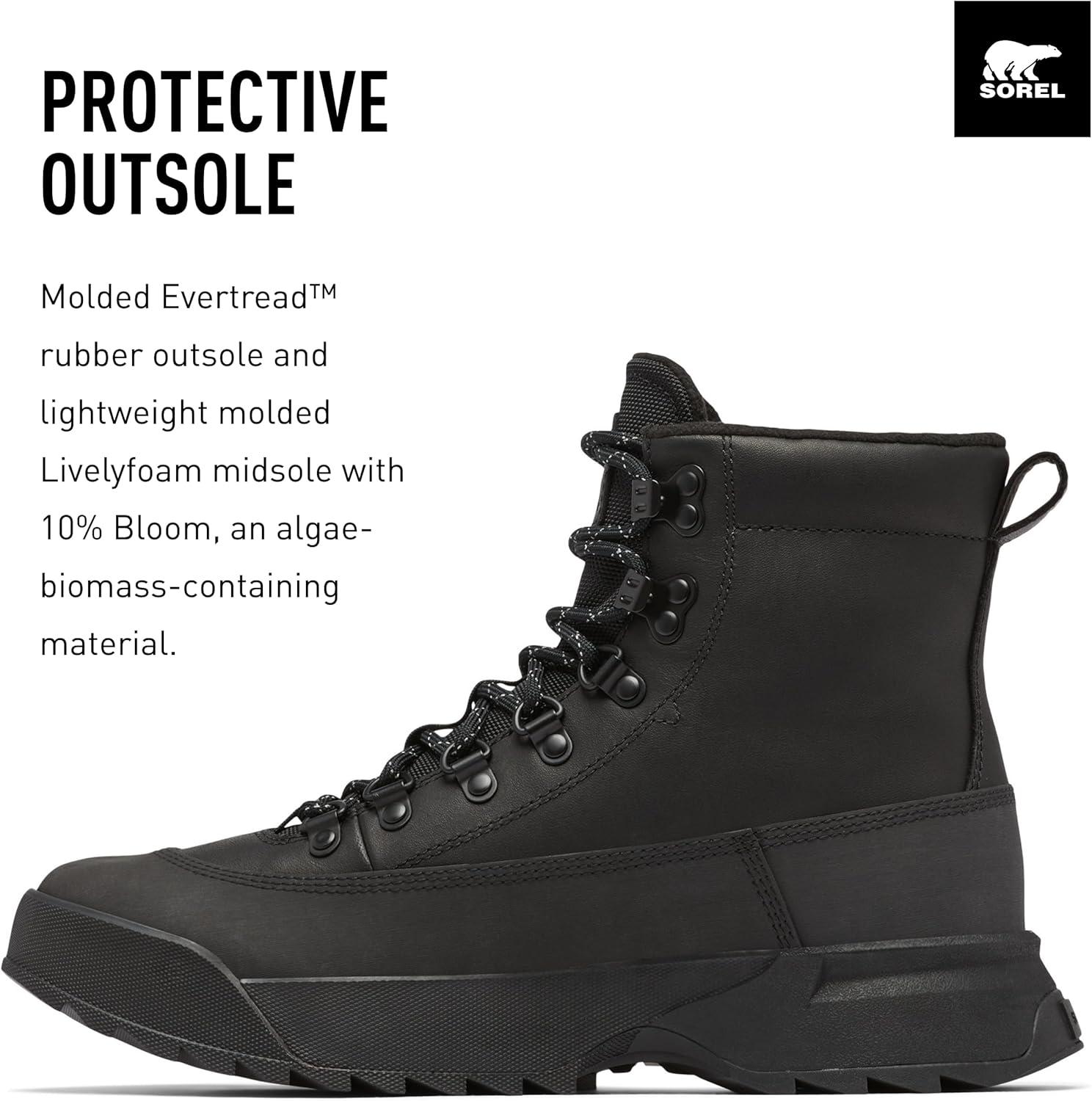 imageSorel Mens Scout 87 Pro Waterproof BootsBlack Black