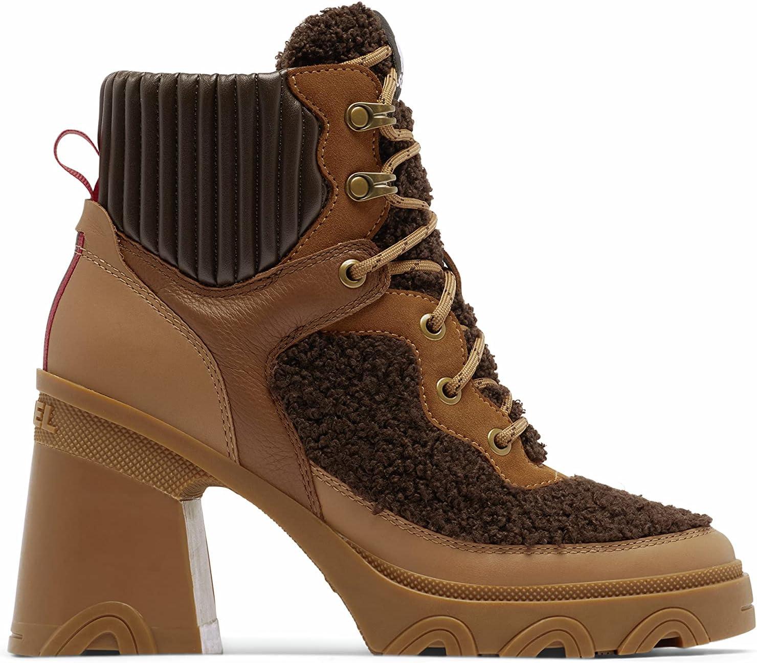 imageSorel Womens Brex Heel Cozy Lace BootTawny Buff Blackened Brown