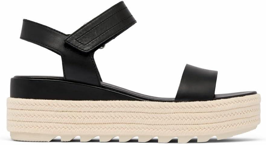imageSorel Womens Cameron Flatform SandalsBlackChalk