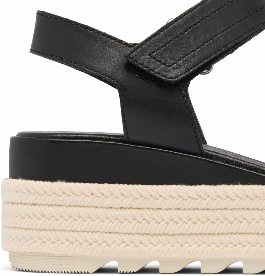 imageSorel Womens Cameron Flatform SandalsBlackChalk