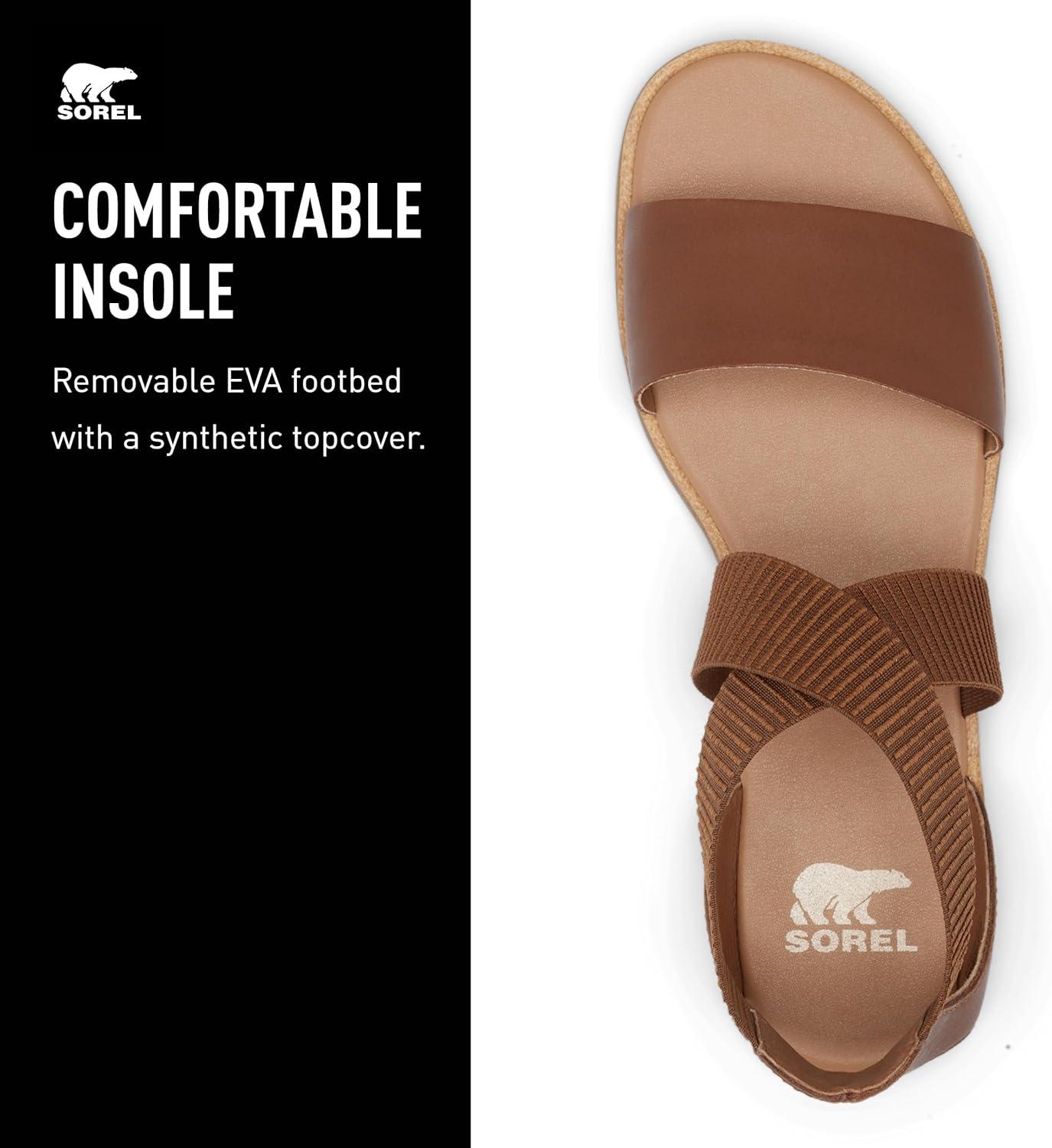 imageSorel Womens Ella III SandalVelvet Tan Gum