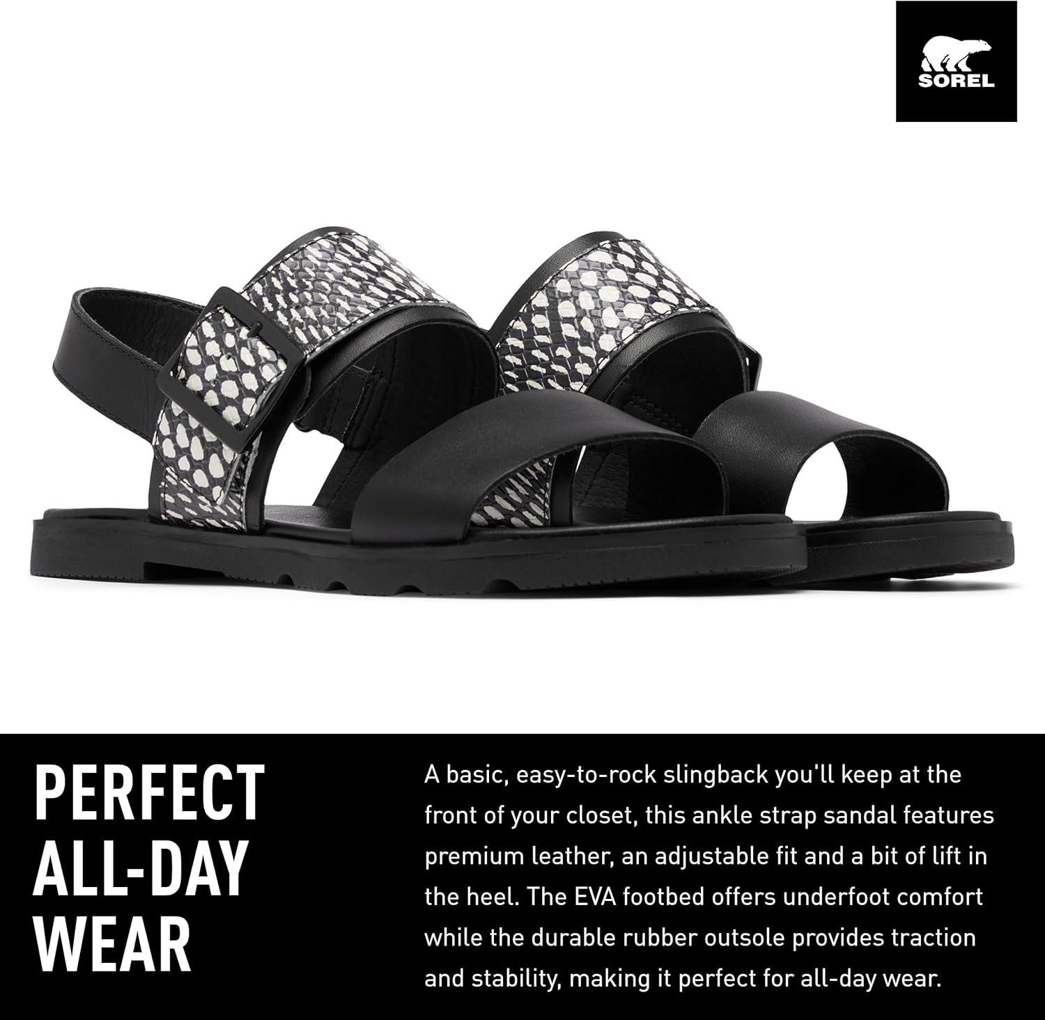 imageSorel Womens Ella III Slingback SandalBlack Black