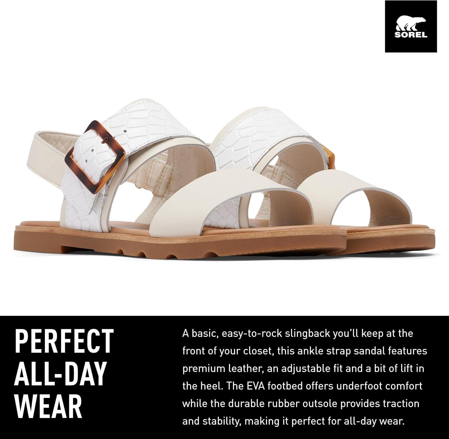 imageSorel Womens Ella III Slingback SandalChalk Gum