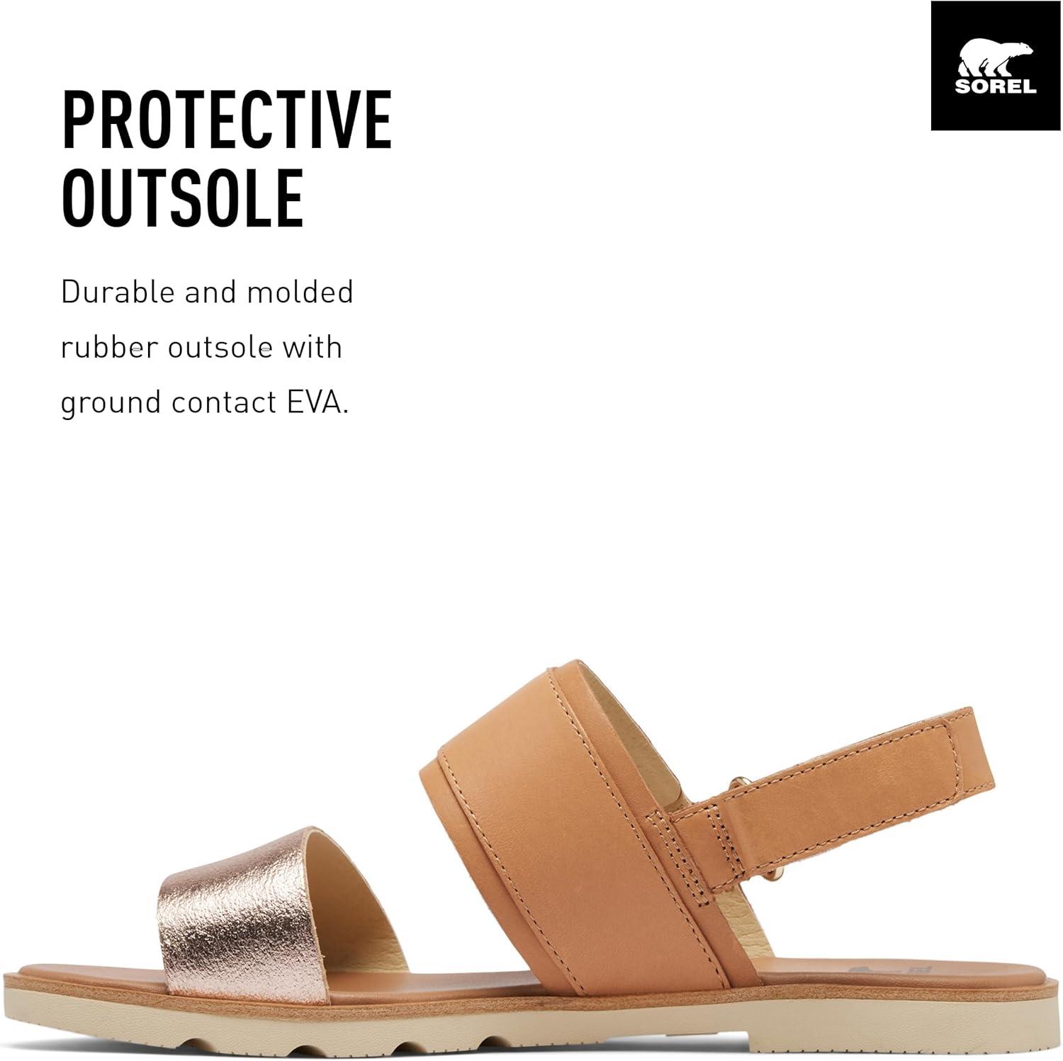 imageSorel Womens Ella III Slingback SandalHonest Beige Honey White