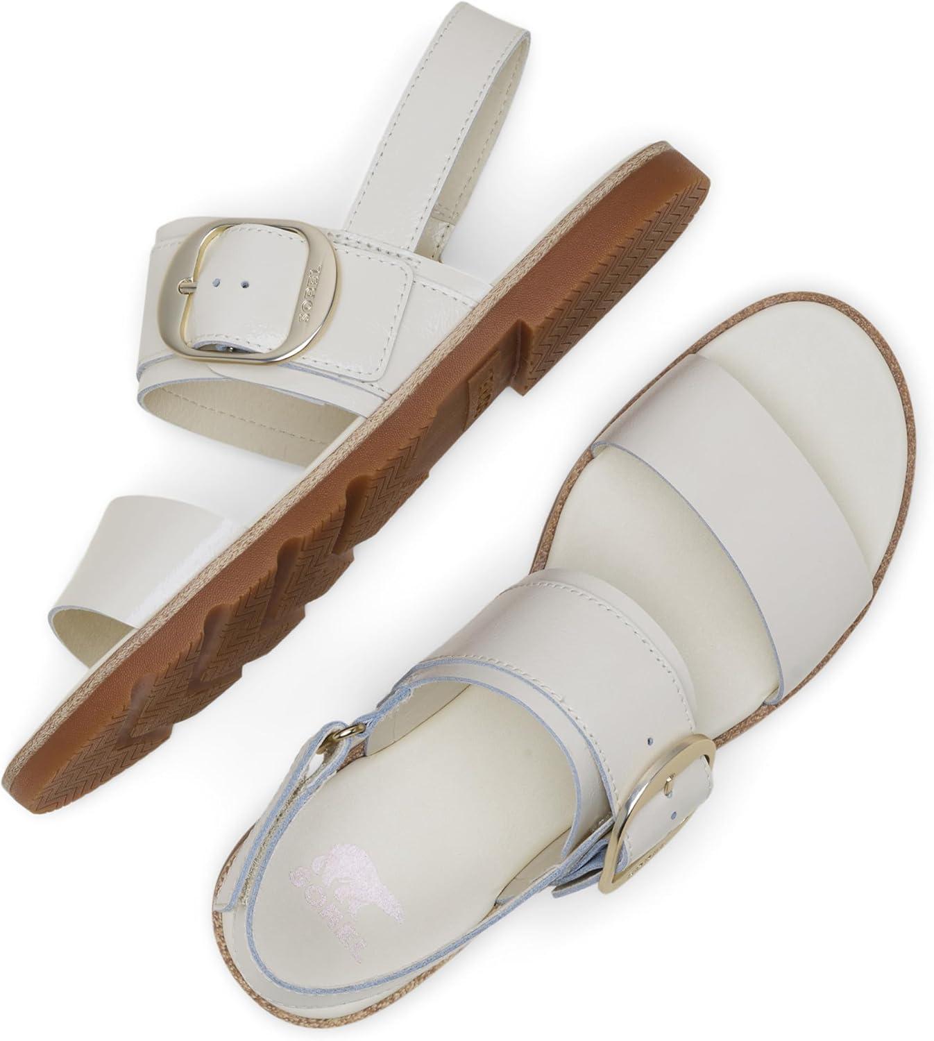 imageSorel Womens Ella III Slingback SandalHoney WhiteIced Tea