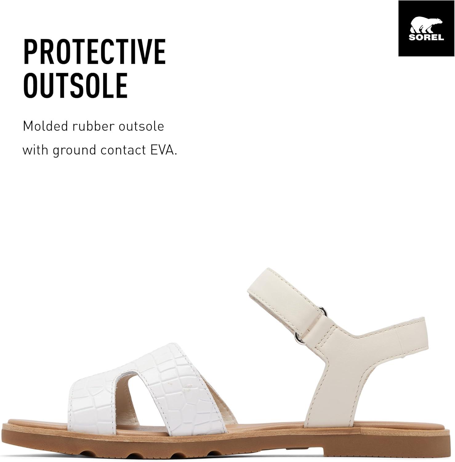 imageSorel Womens Ella lll Ankle Strap SandalChalk Gum 2