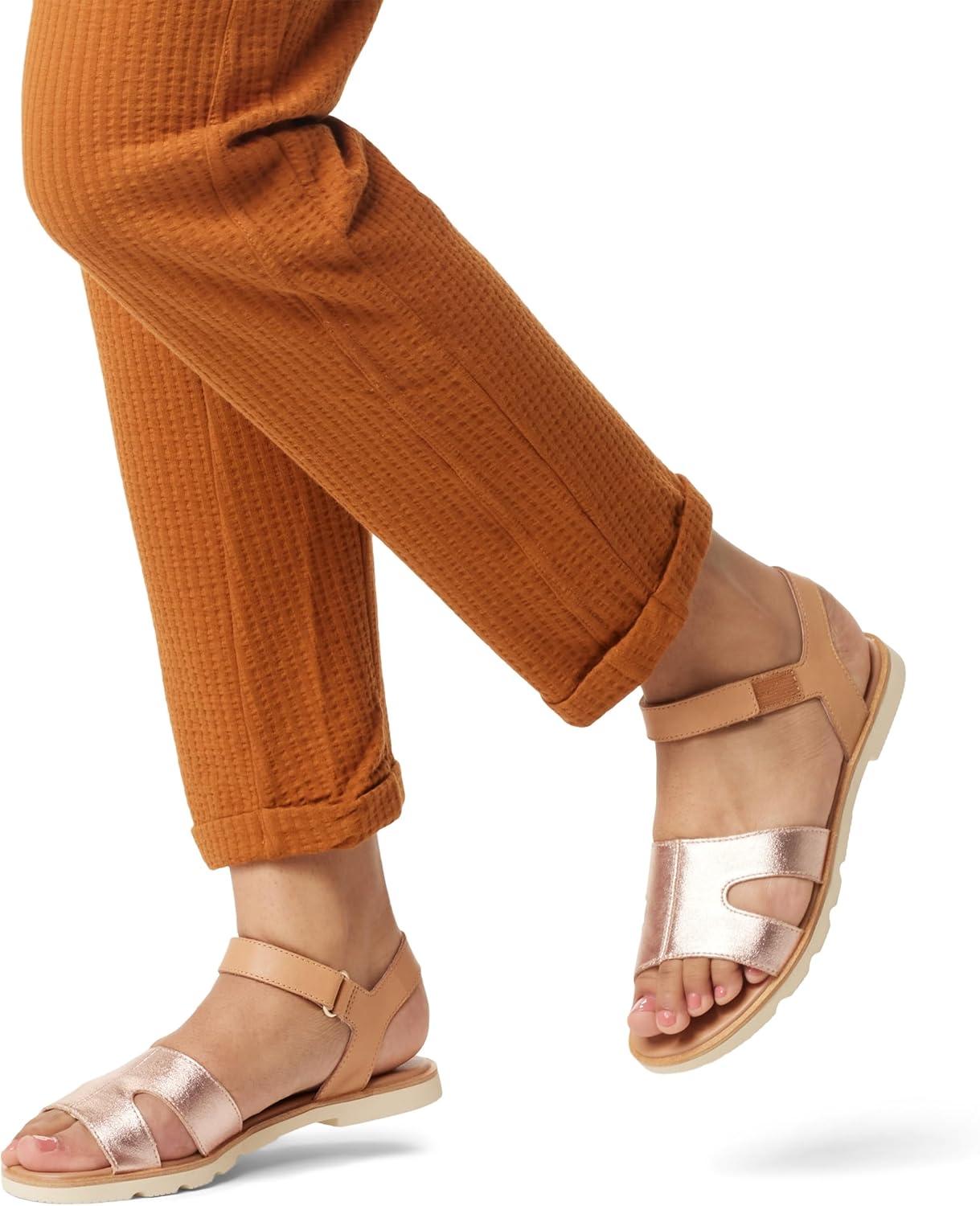 imageSorel Womens Ella lll Ankle Strap SandalHonest Beige Honey White