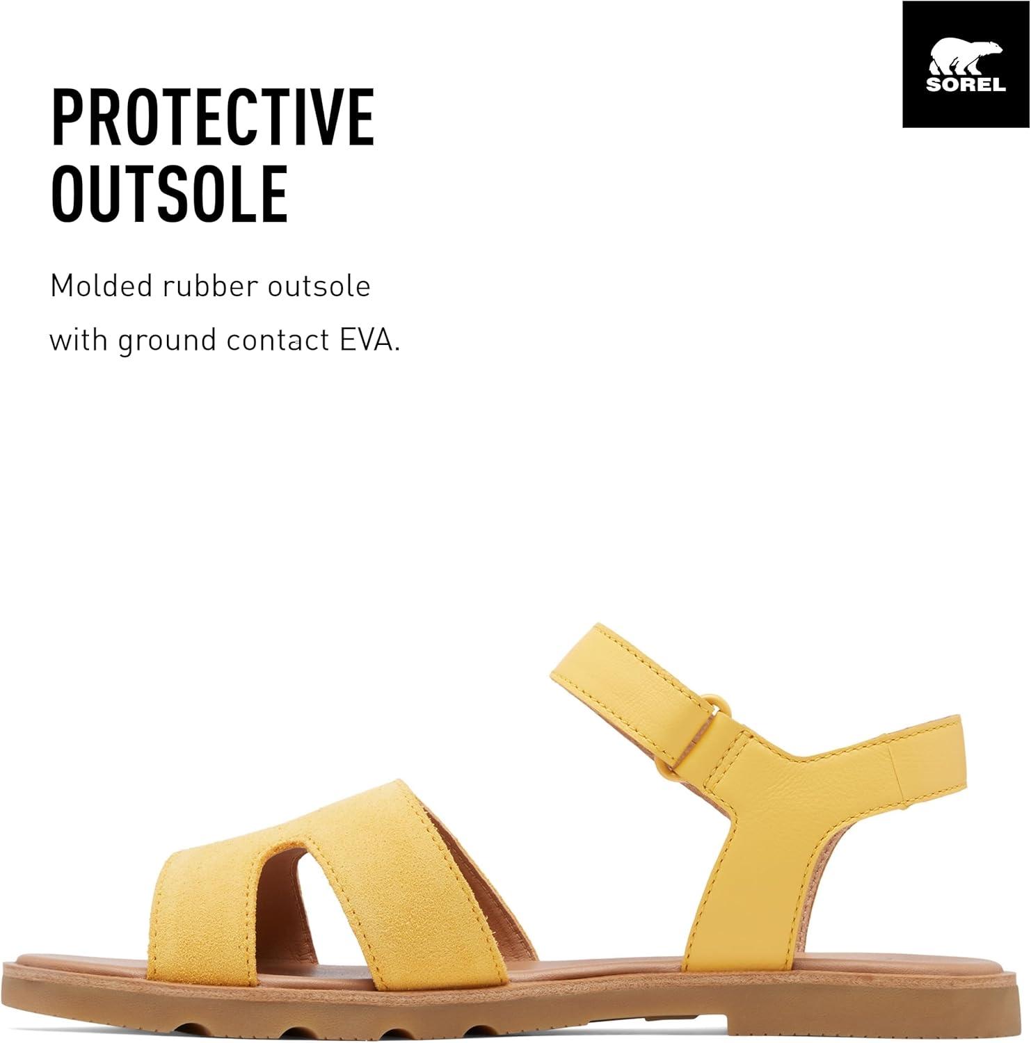 imageSorel Womens Ella lll Ankle Strap SandalYellow Ray Gum 16