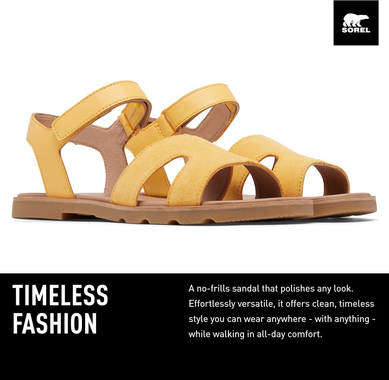 imageSorel Womens Ella lll Ankle Strap SandalYellow Ray Gum 16