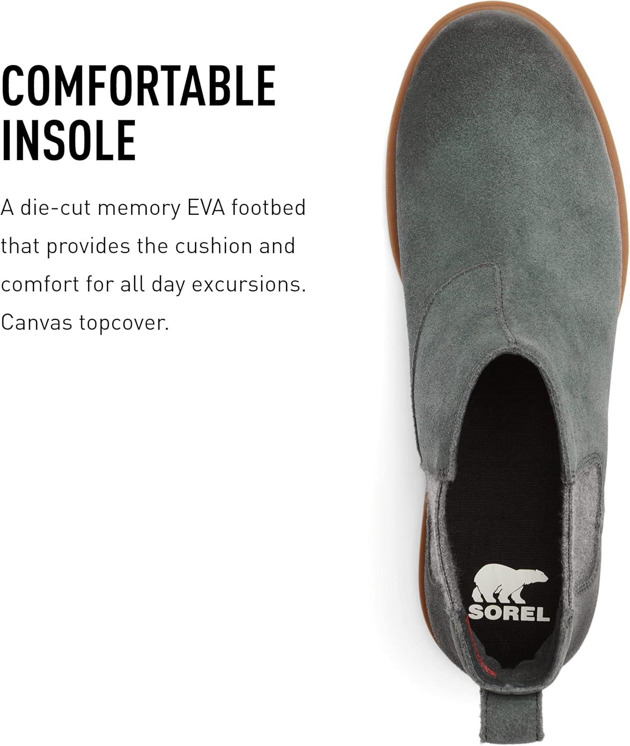 imageSorel Womens Emelie II Chelsea Waterproof BootDark Moss Gum 10