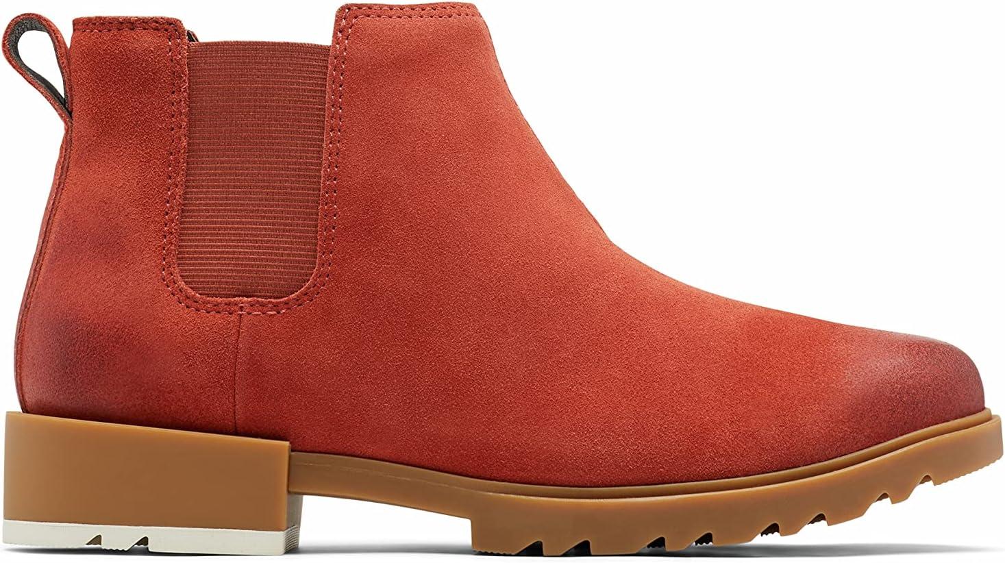 imageSorel Womens Emelie II Chelsea Waterproof BootWarp Red Gum 2