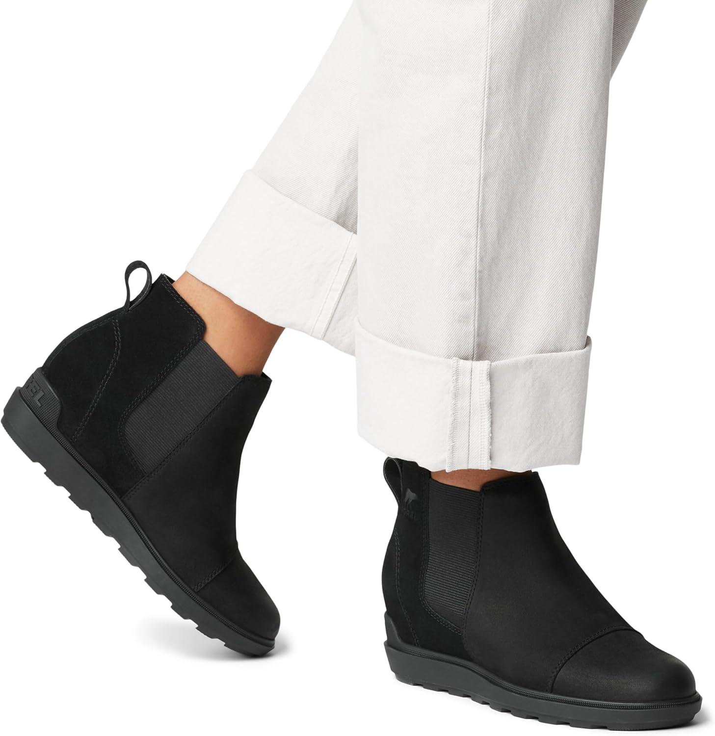 imageSorel Womens Evie ll Chelsea BootBlack Sea Salt