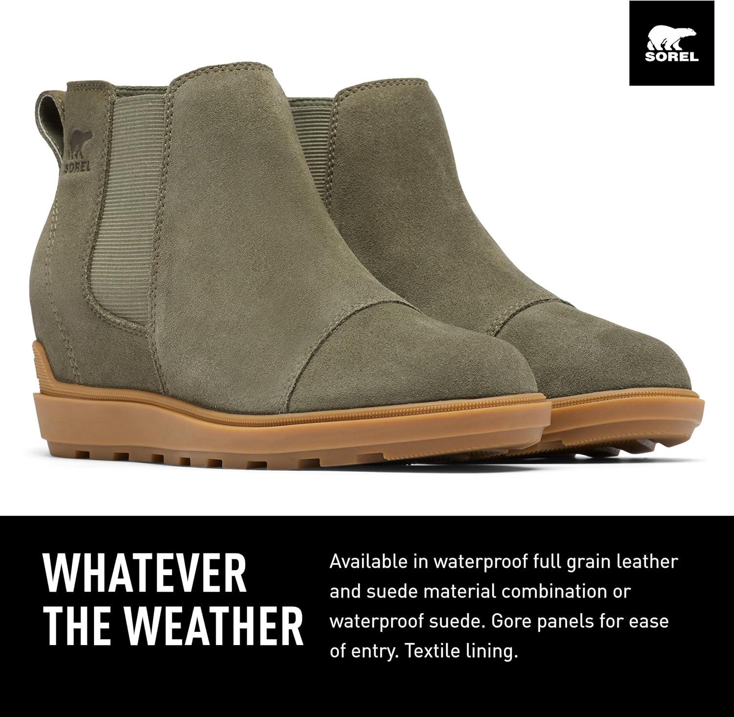 imageSorel Womens Evie ll Chelsea BootStone Green Gum