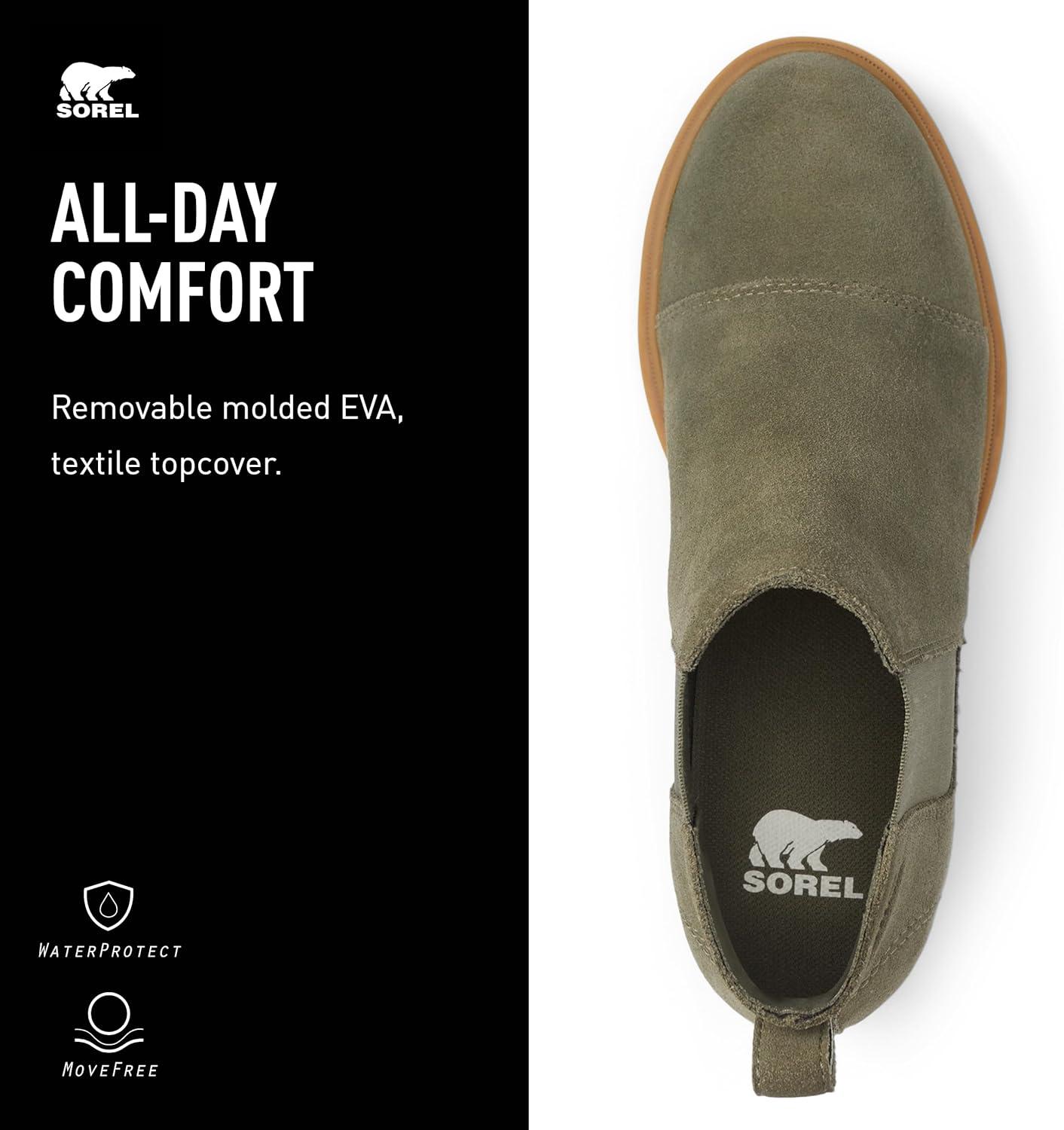 imageSorel Womens Evie ll Chelsea BootStone Green Gum