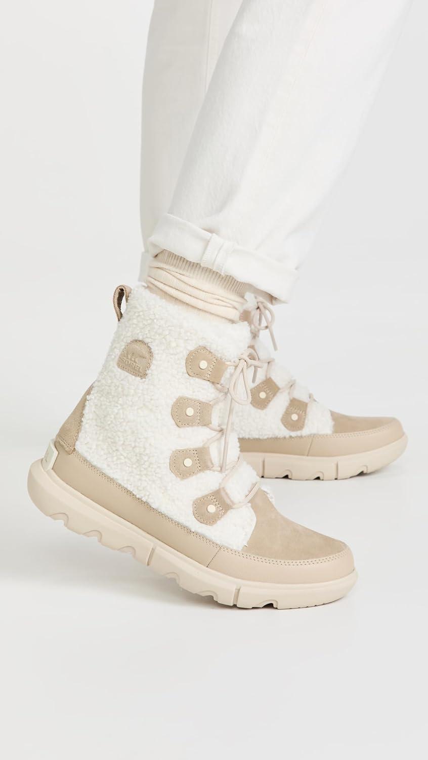 imageSorel Womens Explorer II Joan Cozy BootAncient Fossil Sea Salt