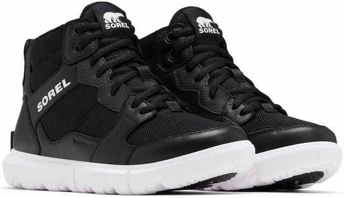 imageSorel Womens Explorer II Sneaker Mid Waterproof ShoeBlackWhite