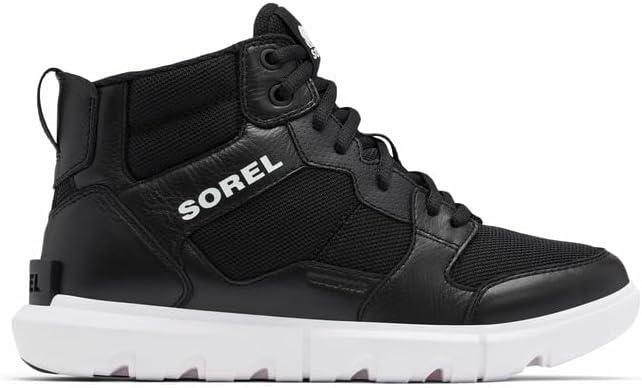 imageSorel Womens Explorer II Sneaker Mid Waterproof ShoeBlackWhite