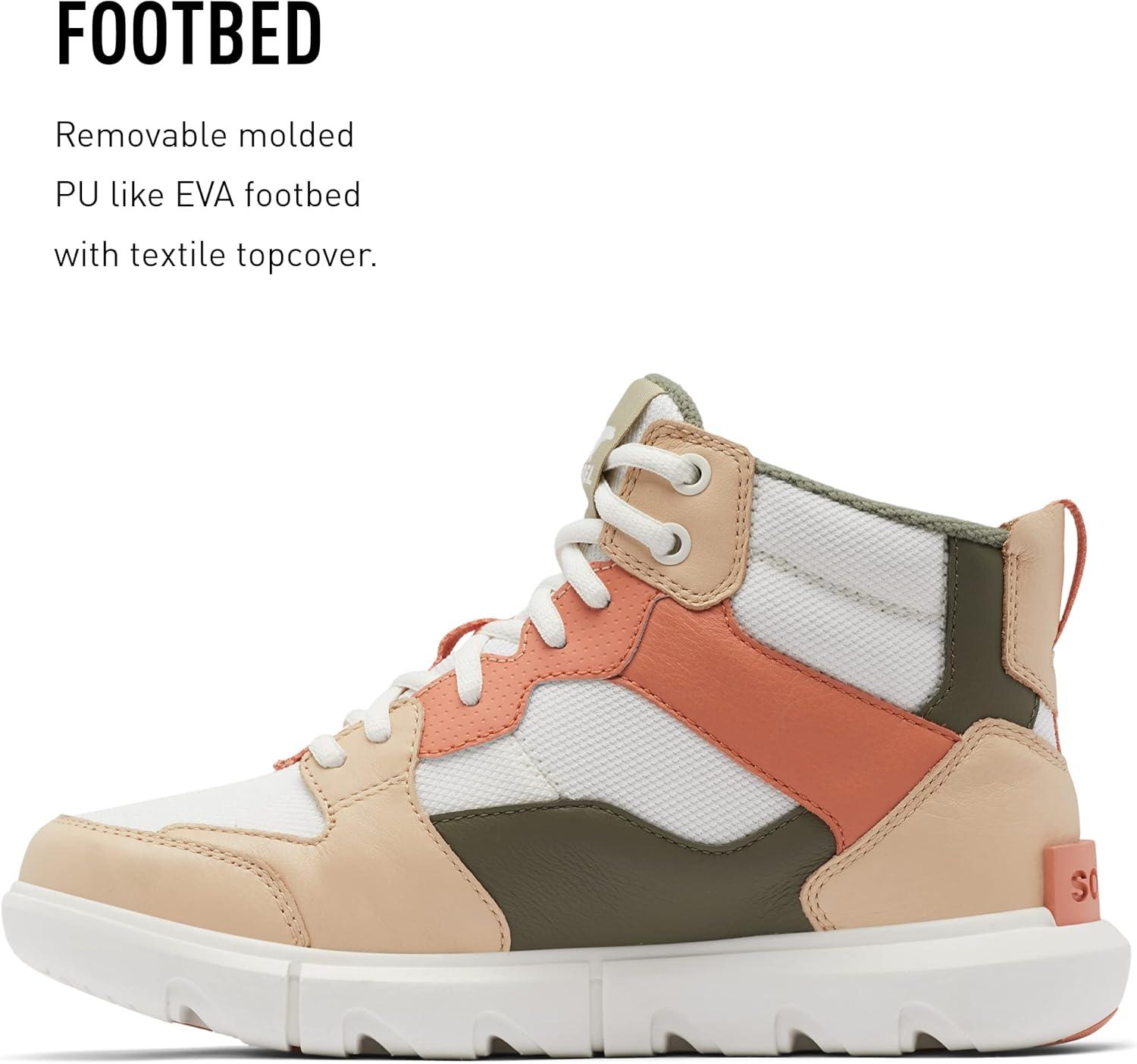 imageSorel Womens Explorer II Sneaker Mid Waterproof ShoeSea Salt Nova Sand