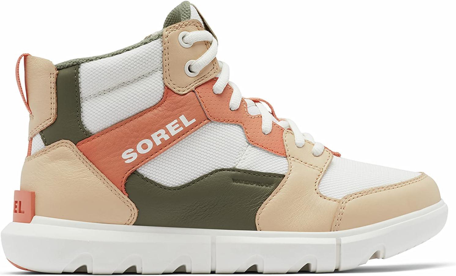 imageSorel Womens Explorer II Sneaker Mid Waterproof ShoeSea Salt Nova Sand