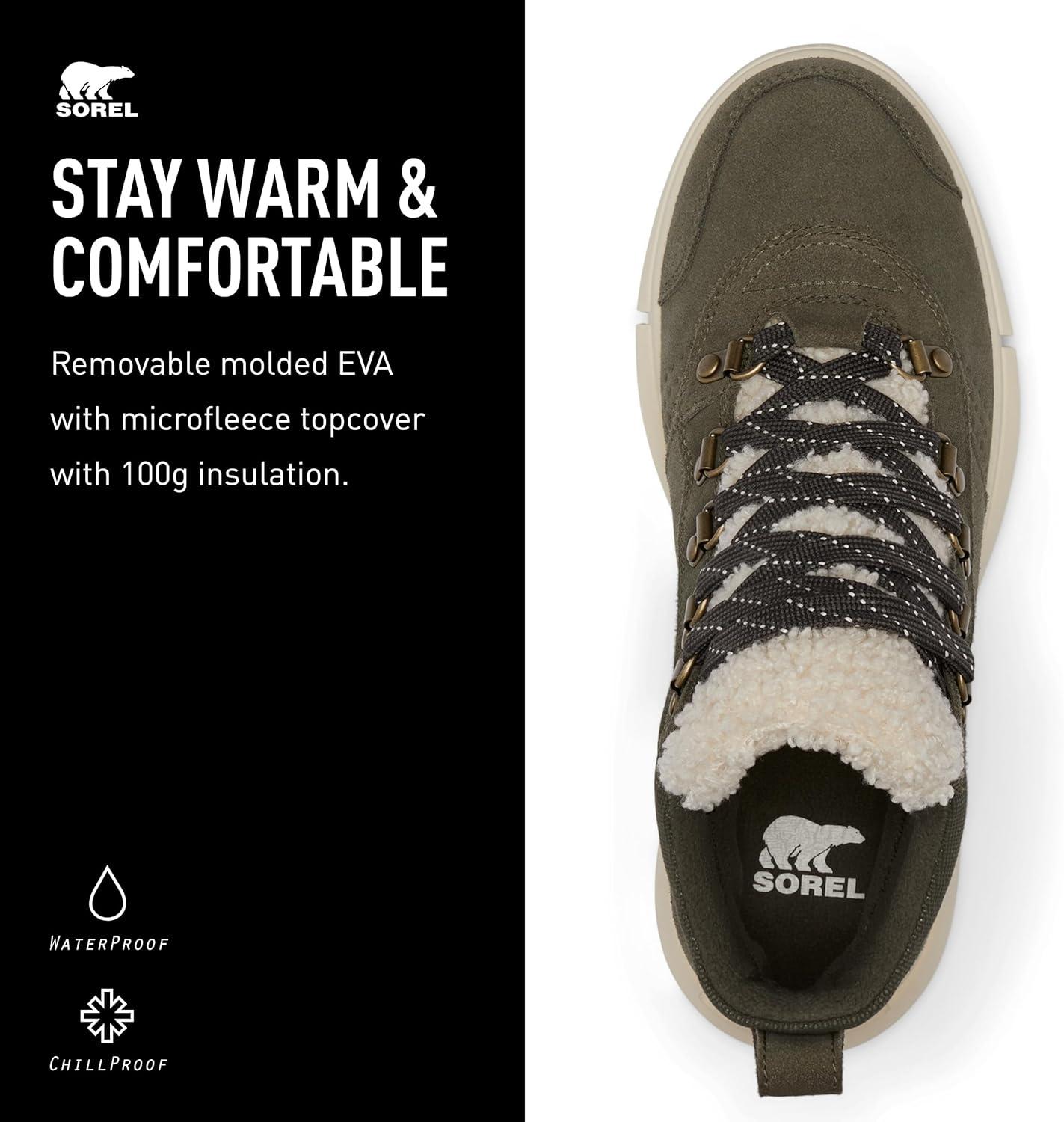 imageSorel Womens Explorer Next Hiker Waterproof BootsStone Green Bleached Ceramic