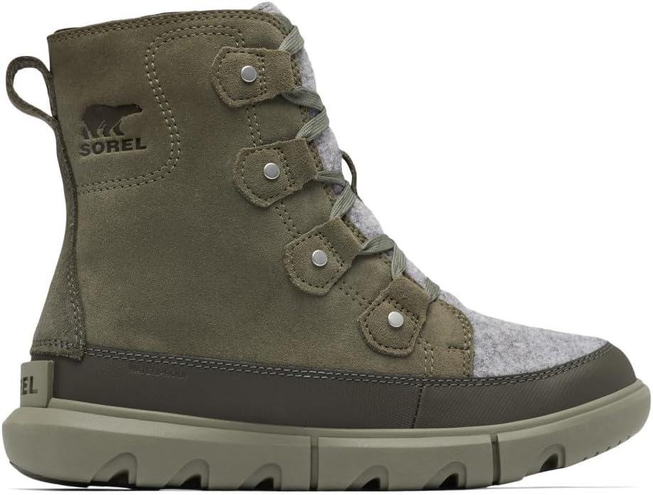 imageSorel Womens Explorer Next Joan Waterproof BootsStone Green Alpine Tundra