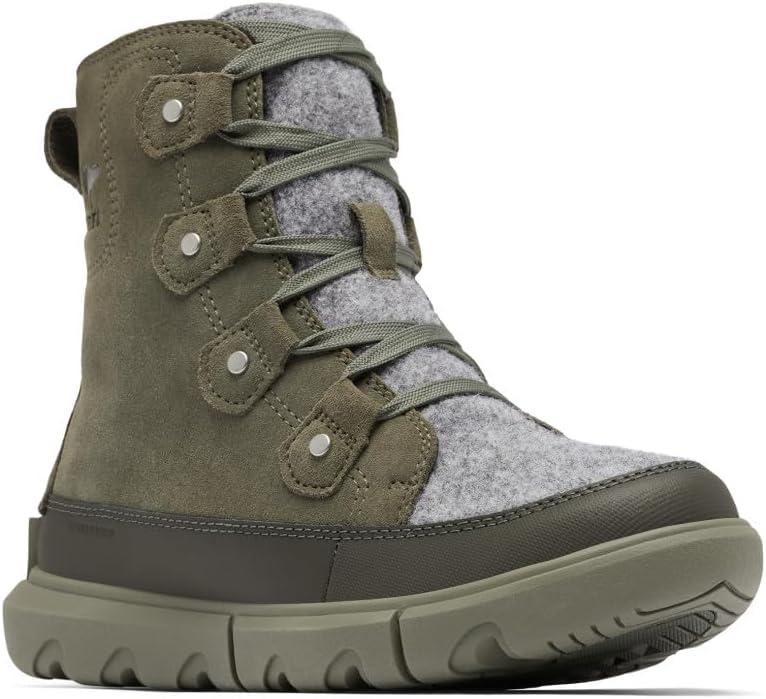 imageSorel Womens Explorer Next Joan Waterproof BootsStone Green Alpine Tundra