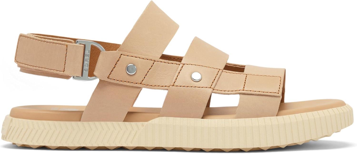 imageSorel Womens Fashion Flat SandalHonest Beige Bleached Ceramic