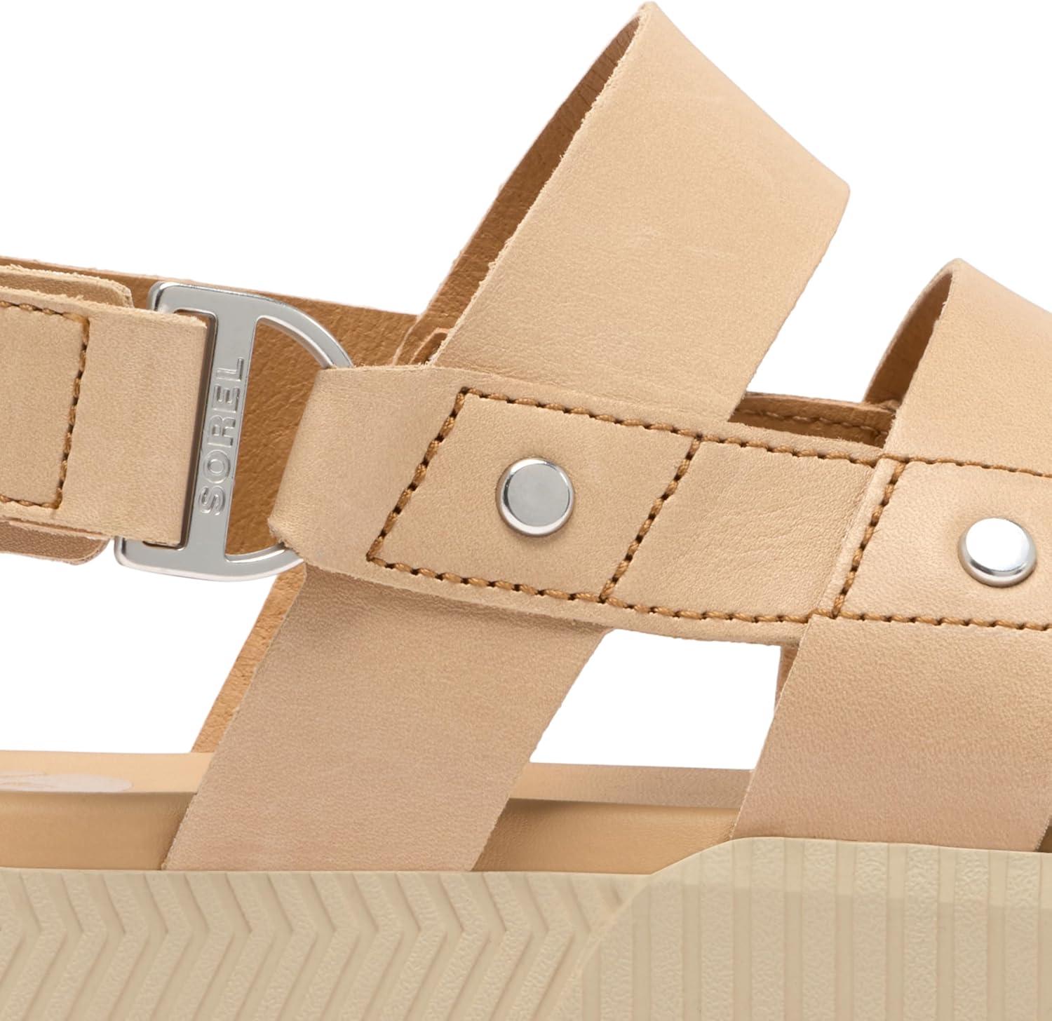 imageSorel Womens Fashion Flat SandalHonest Beige Bleached Ceramic