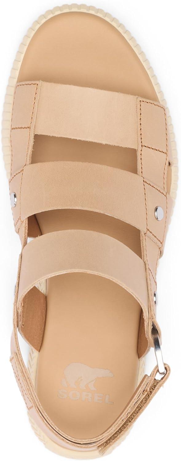 imageSorel Womens Fashion Flat SandalHonest Beige Bleached Ceramic