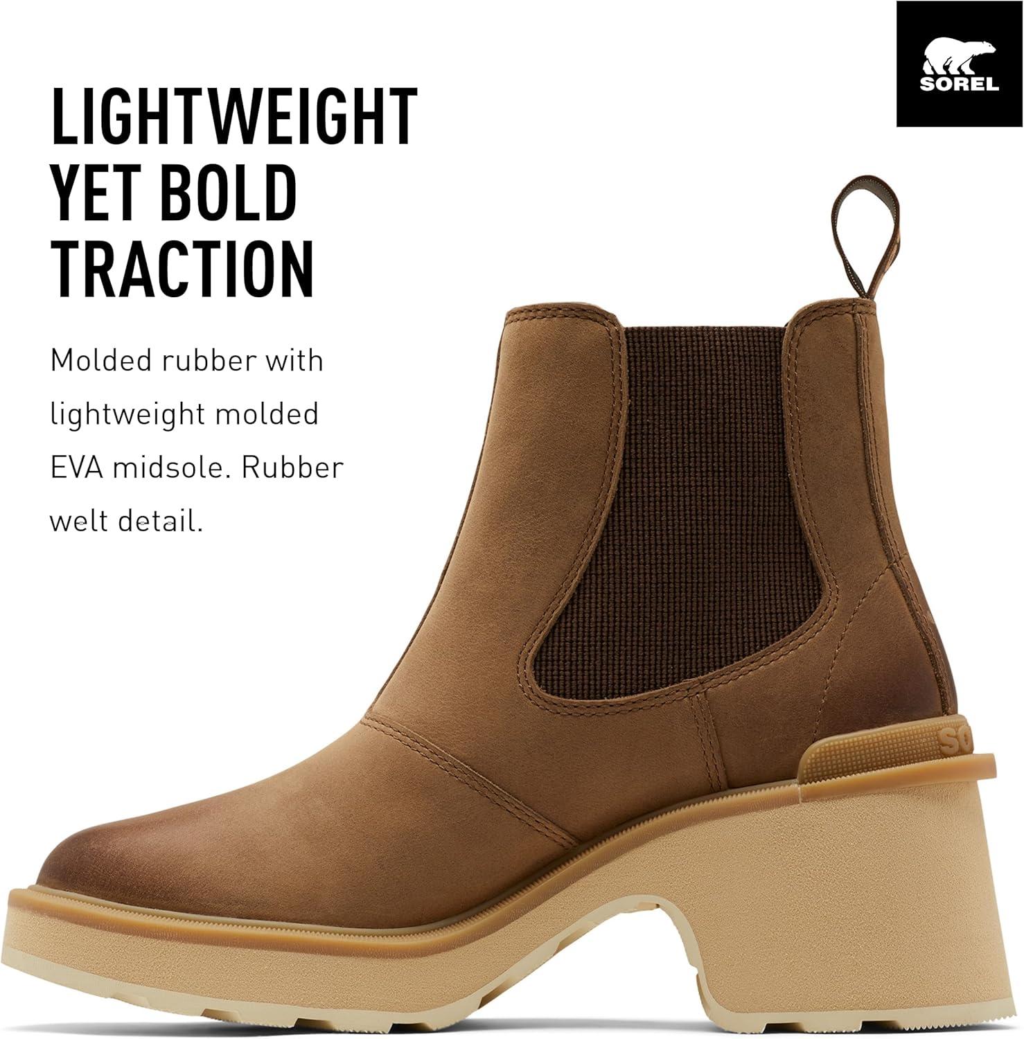 imageSorel Womens HiLine Heel Chelsea BootsUmber Ceramic