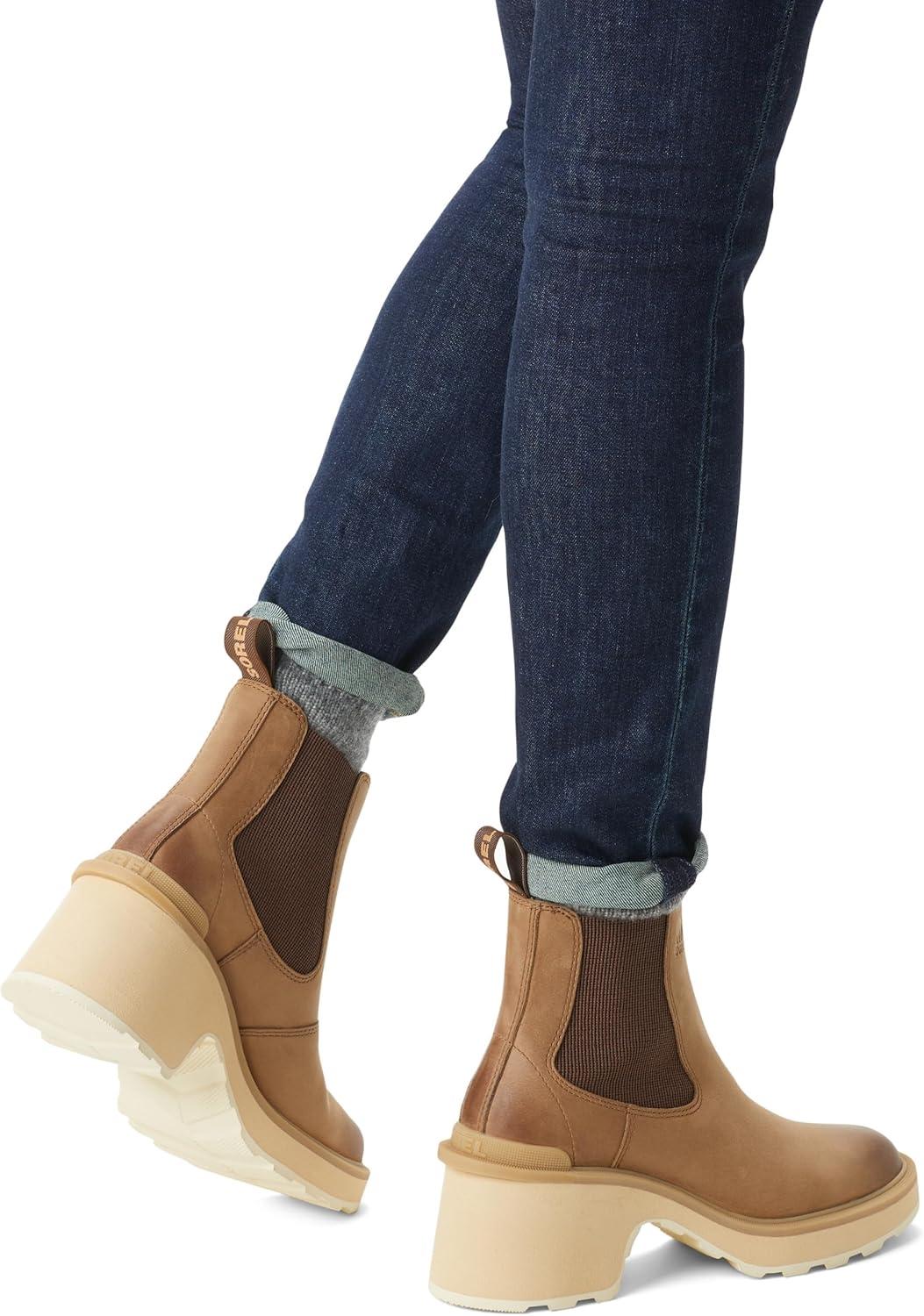 imageSorel Womens HiLine Heel Chelsea BootsUmber Ceramic