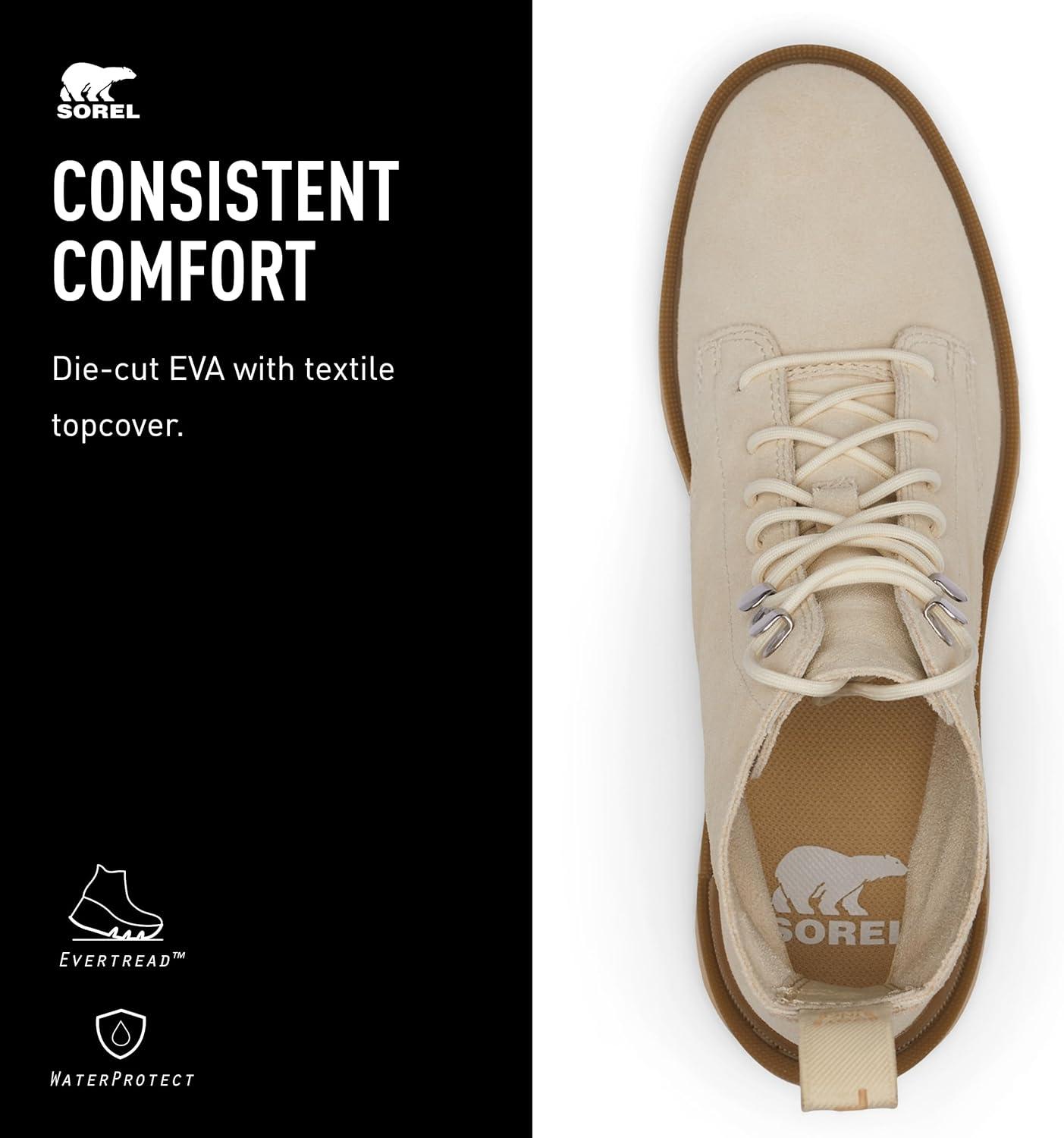 imageSorel Womens HiLine Heel Lace BootsBleached Ceramic Caribou Buff