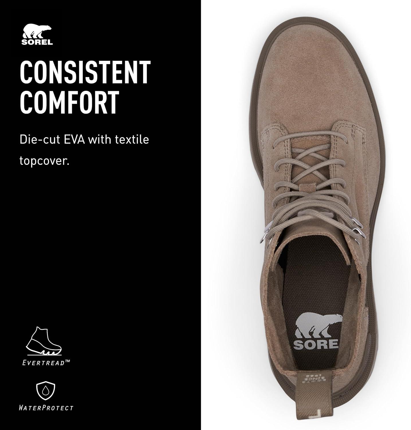 imageSorel Womens HiLine Heel Lace BootsOmega Taupe Wet Sand