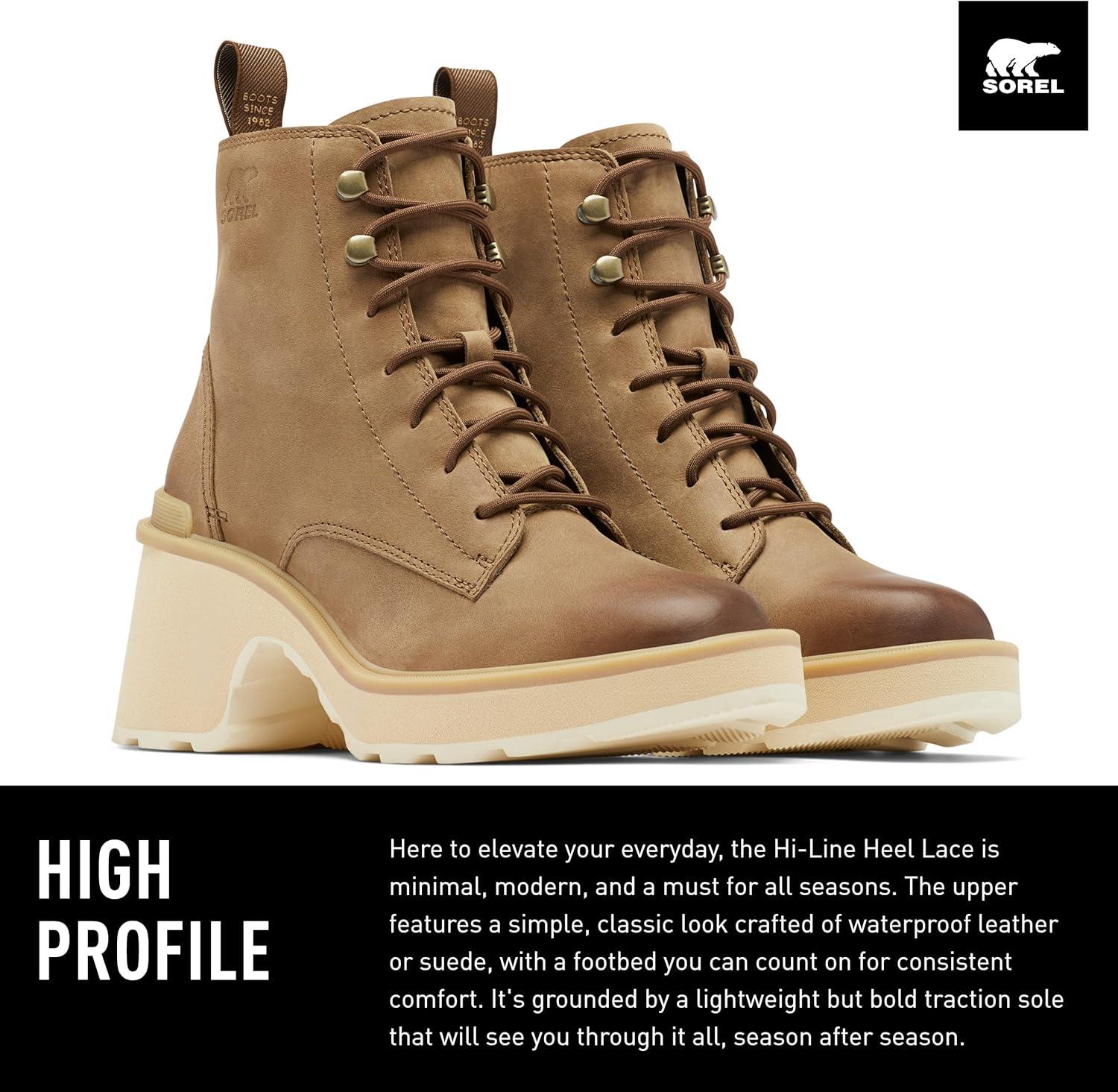 imageSorel Womens HiLine Heel Lace BootsUmber Ceramic