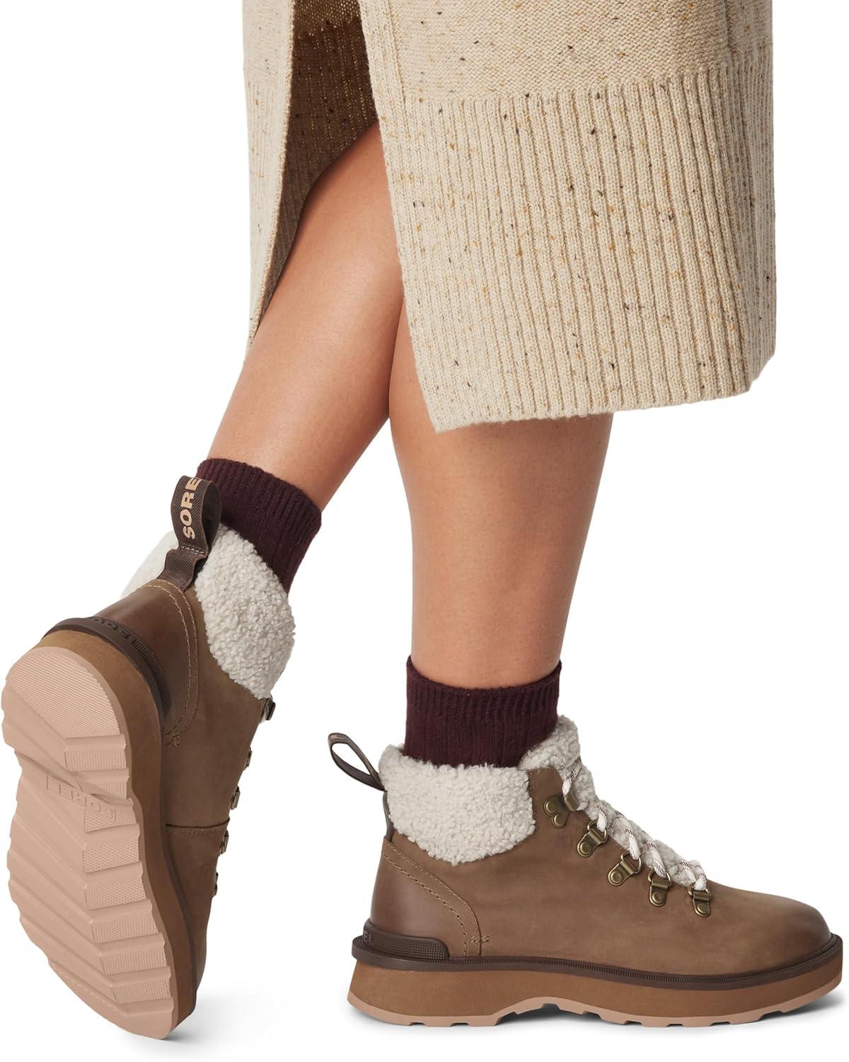 imageSorel Womens HiLine Hiker Cozy BootsUmber Tawny Buff