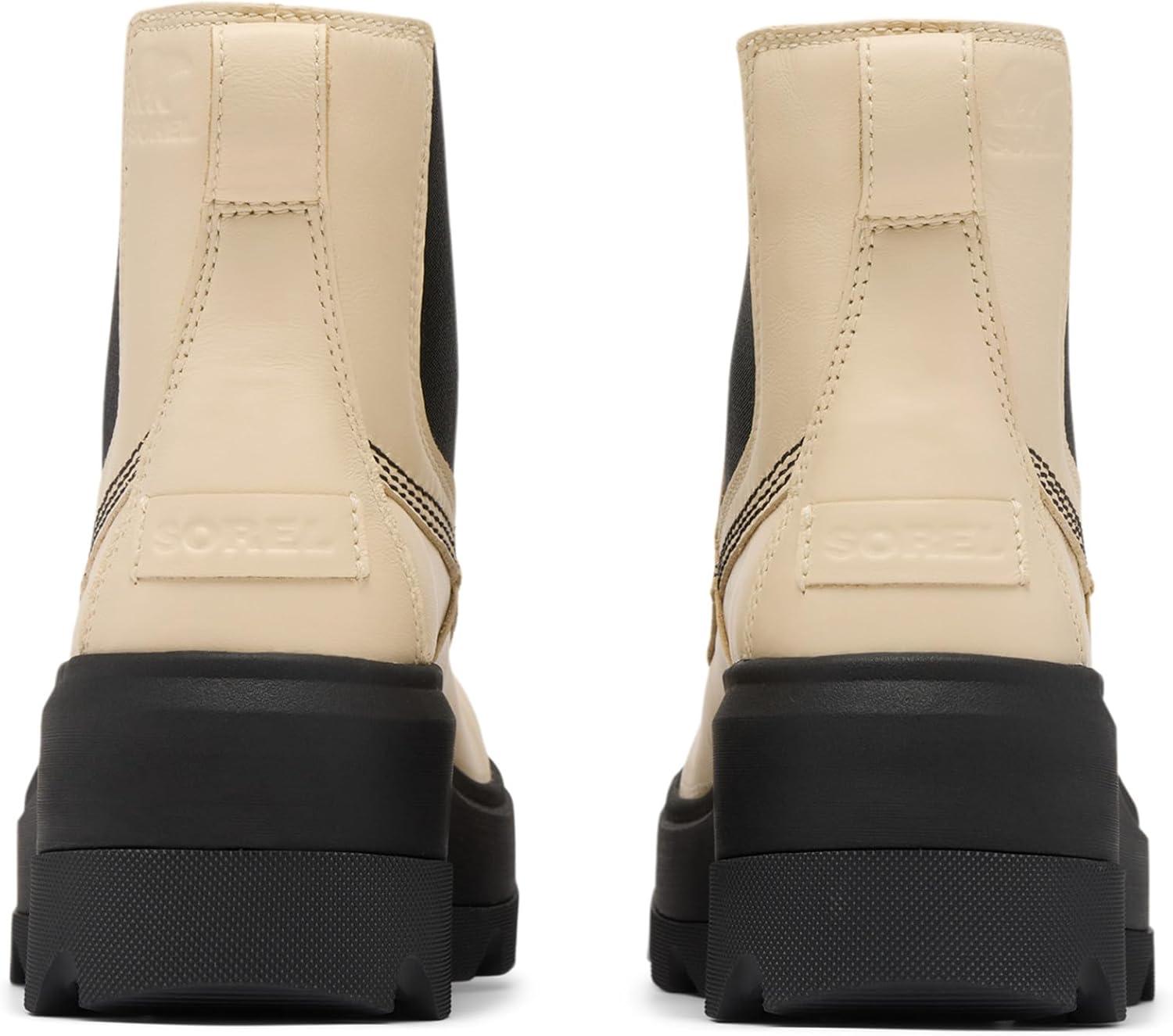 imageSorel Womens Joan Frwd Chelsea BootBleached CeramicBlack