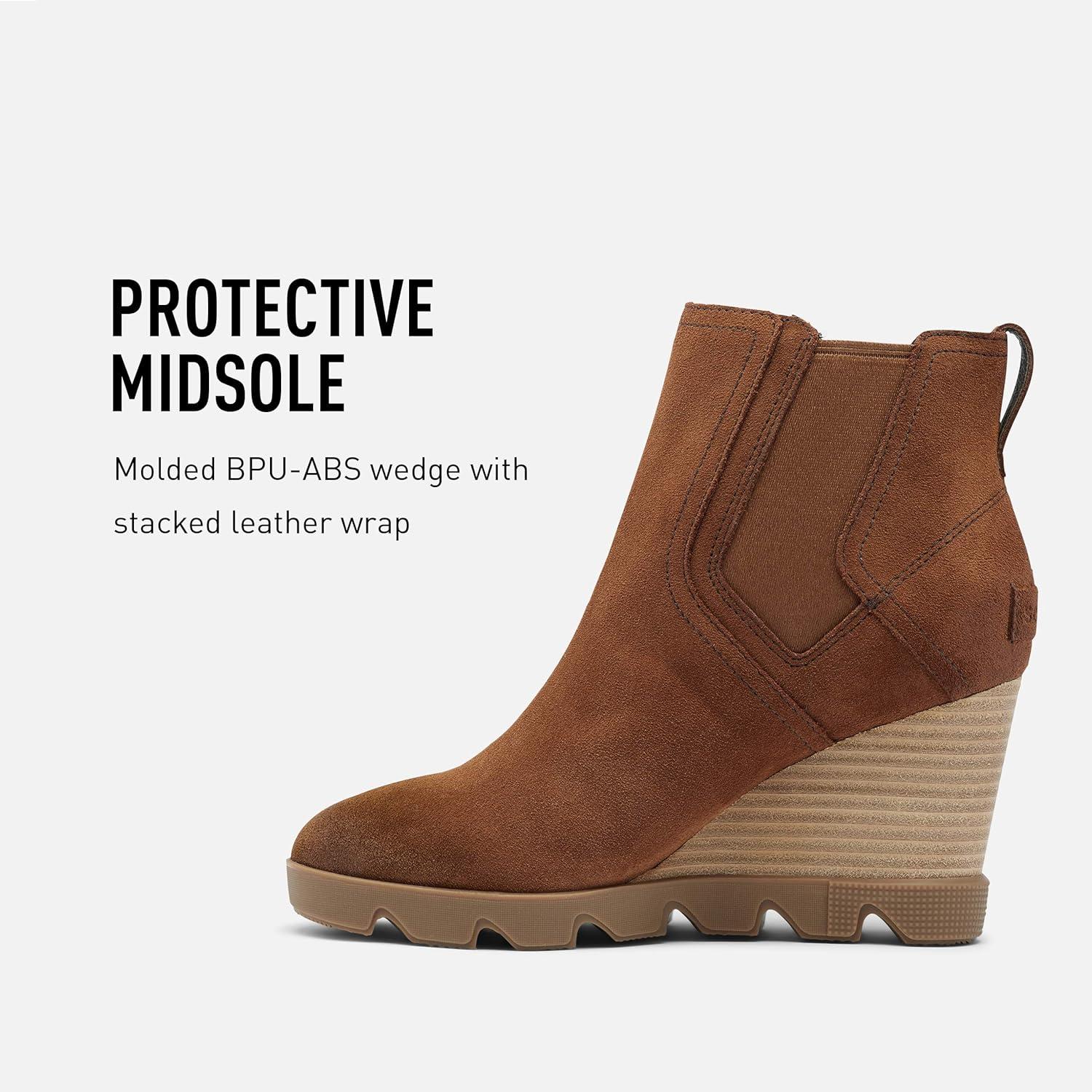 imageSorel Womens Joan Uptown Chelsea Rain Waterproof WhiteVelvet Tan