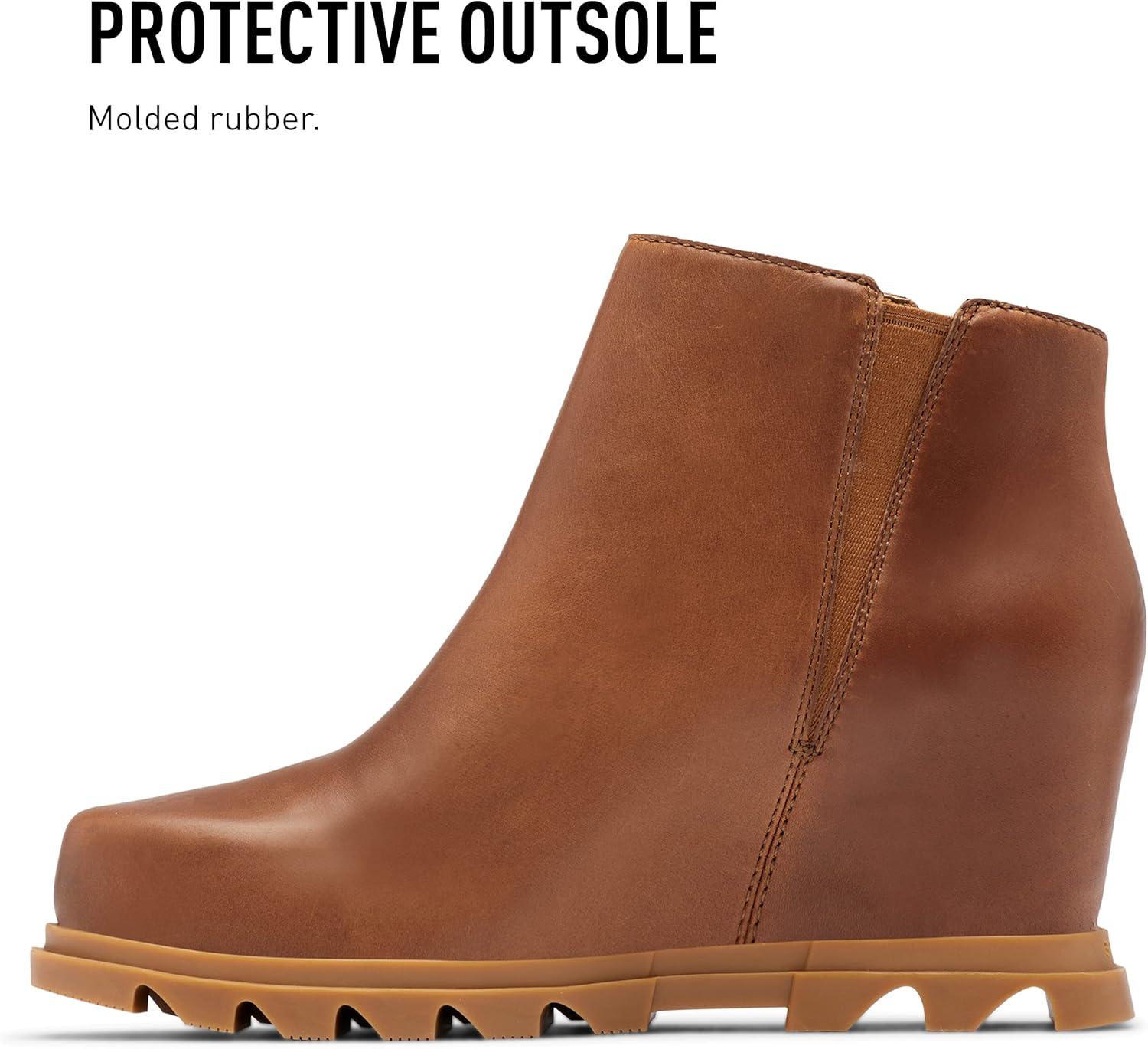 imageSorel Womens Joan of Arctic Wedge II Zipper Fashion BootHazelnut Leather Gum 2