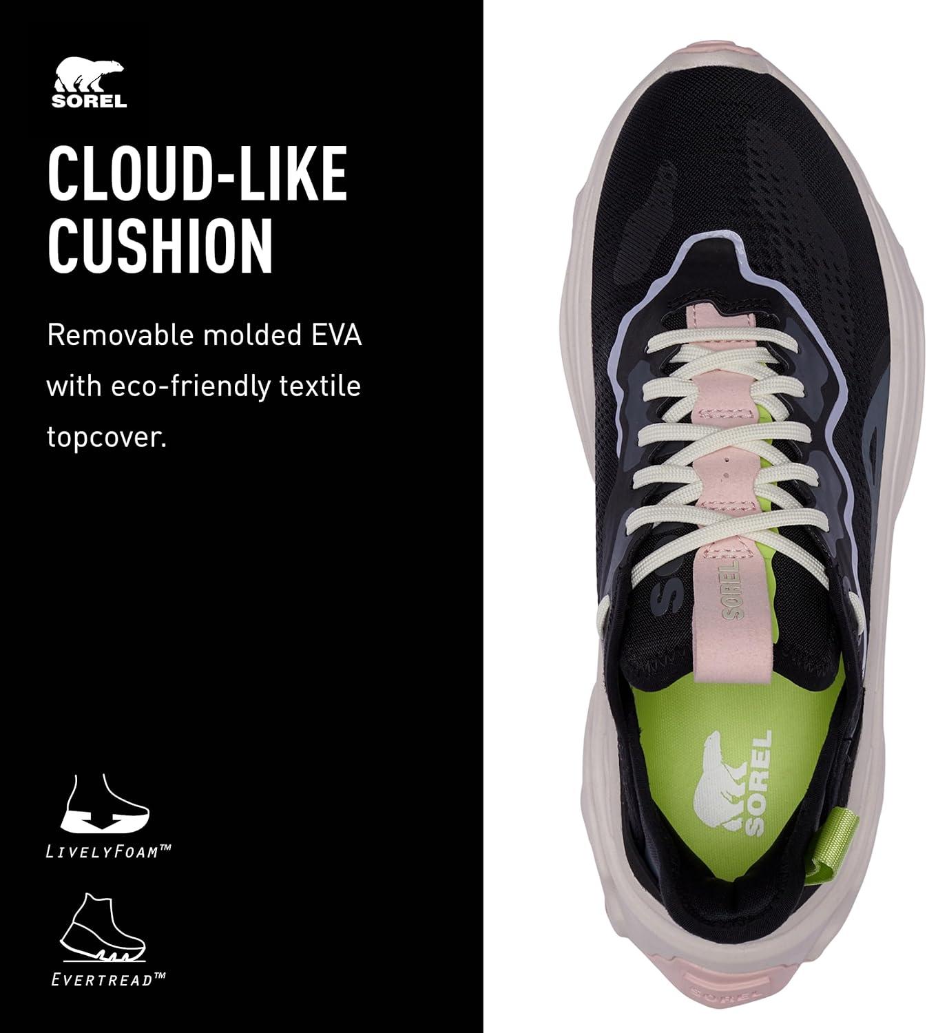 imageSorel Womens Kinetic Breakthru Day Lace ShoesBlack Tippet