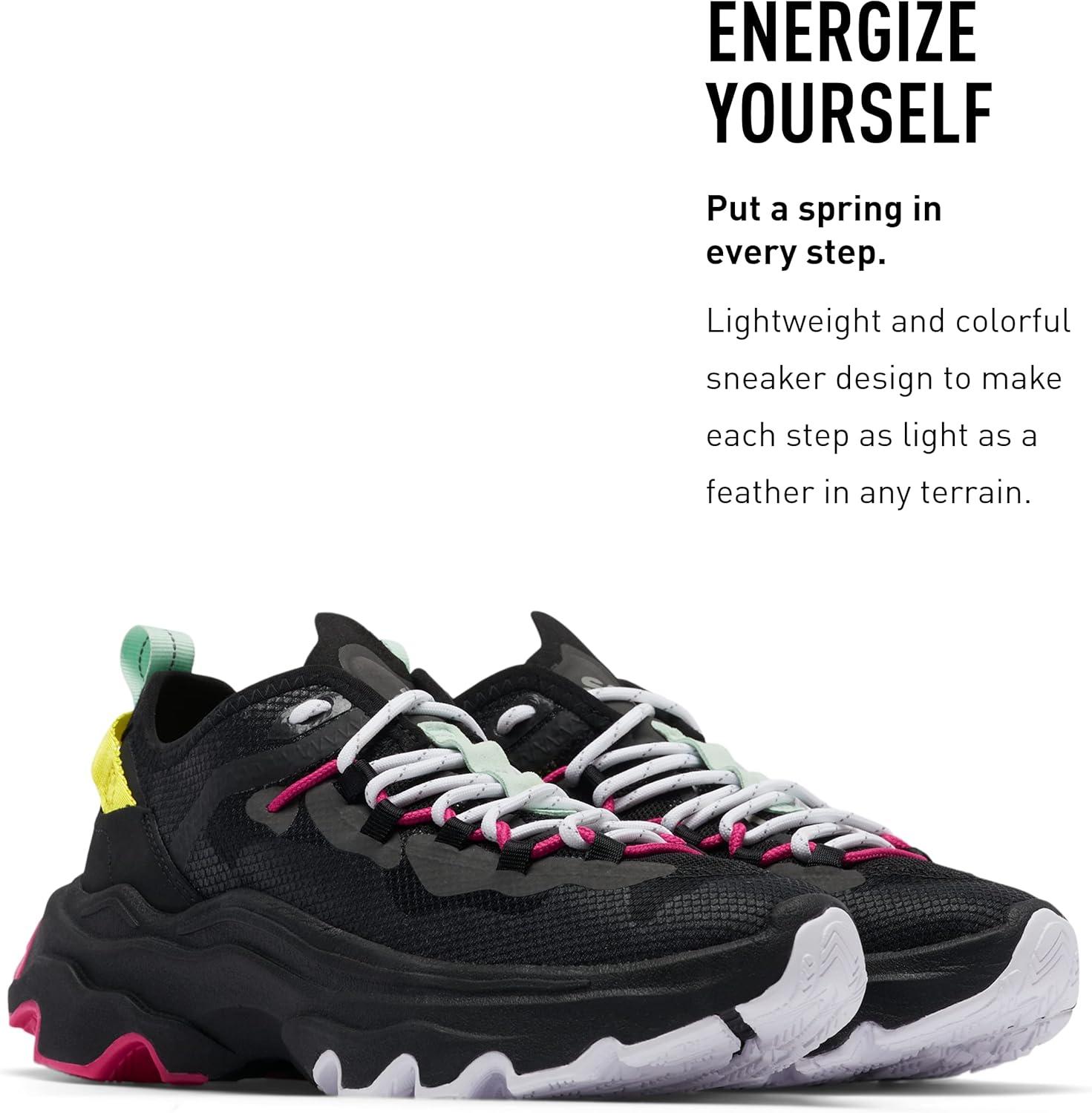 imageSorel Womens Kinetic Breakthru Tech Lace ShoesBlack Chrome Grey